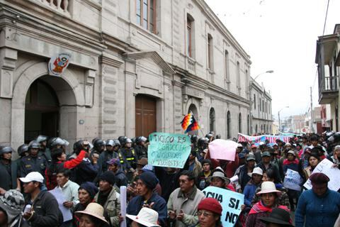 Aumentan a ocho los conflictos sociales en Tacna