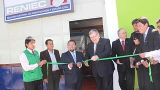 Inauguran nueva sede descentralizada de la Reniec