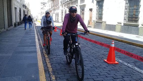 Municipio de Arequipa instalará botallantas en ciclovía