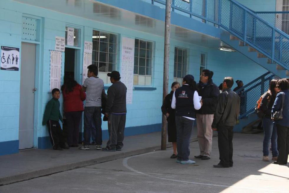 Así se realizan las elecciones en La Oroya (FOTOS)