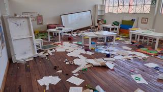 Arequipa: Ladrones roban y destruyen aula de escuela inicial de Cayarani