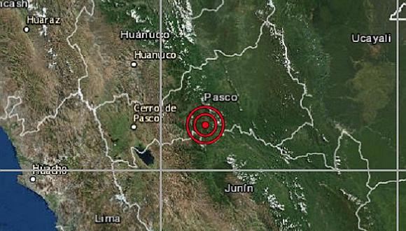 Temblor en Pasco: Sismo de magnitud 3.6 se registró en Oxapampa