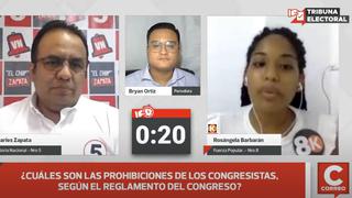 Rosángela Barbarán: “En este Congreso vamos a ver si ha tenido resultados la no reelección” (VIDEO)