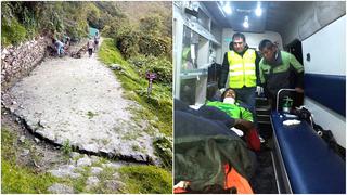 Heridos tras deslizamiento en el Camino Inca a Machu Picchu ya se hallan fuera de peligro (VIDEO)