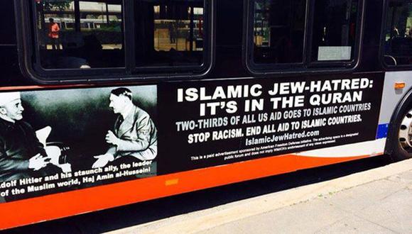 EEUU: Critican el Islam con fotos de Hitler en buses