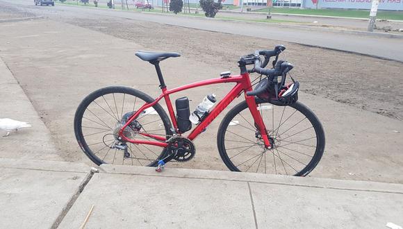 Esta es la bicicleta del activista Nilton López que se llevaron los delincuentes. (Foto: Facebook Nilton López)