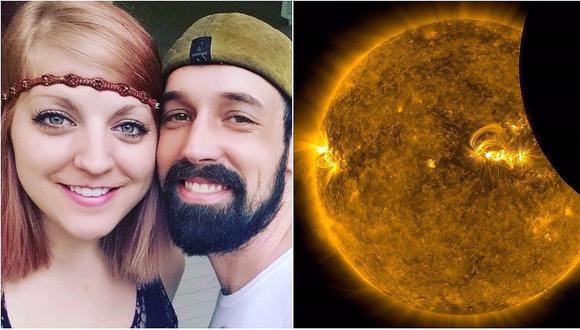 Youtube: pareja aficionada al espacio se casó durante el eclipse (FOTO + VIDEO) 
