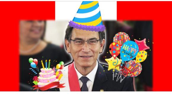 Peruanos organizan evento en redes para celebrar el cumpleaños de Martín Vizcarra. (Foto: Facebook)