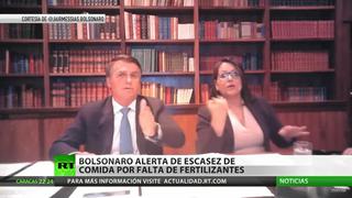 Presidente de Brasil aseguró que el país enfrentará problemas de abastecimiento de alimentos en 2022