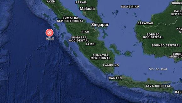 Un terremoto de 6 grados de magnitud  sacudió indonesia. (Foto: Google)