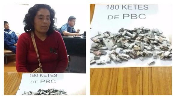 Trujillo: Mujer cae con 180 "ketes" de PBC