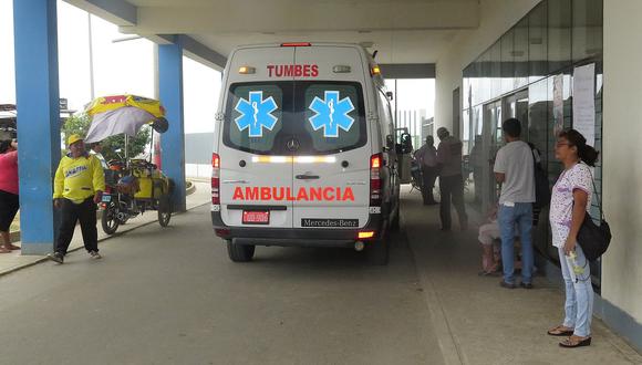 Tumbes: Un ecuatoriano sufre accidente de tránsito tras chocar su moto con patrullero