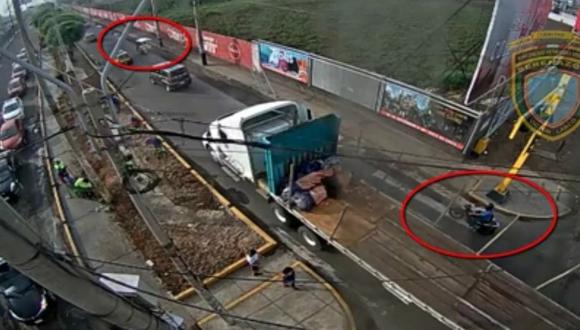 Trujillo: Cámara de seguridad capta aparatoso despiste de motociclista (VIDEO) 
