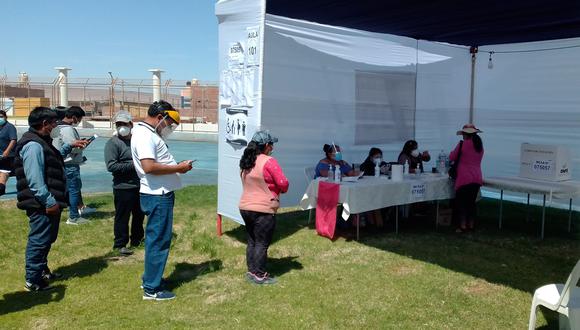 En el estadio Joel Gutiérrez en el distrito Gregorio Albarracín se han habilitado 30 mesas de votación. (Foto: Correo)