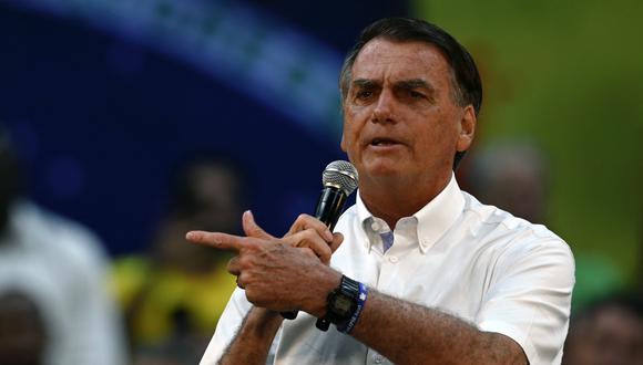 El ultraderechista Jair Bolsonaro lamentó la oficialización del uso del ‘lenguaje neutral” en Argentina. (Foto:  MAURO PIMENTEL/AFP)
