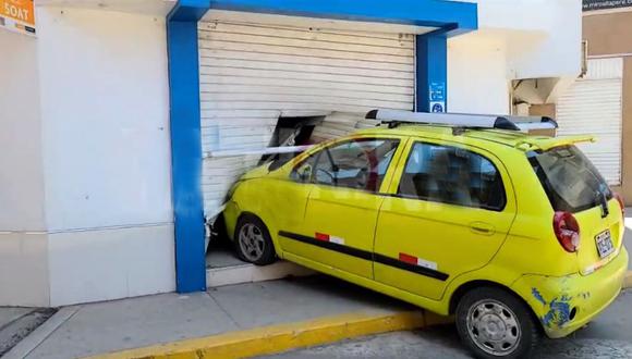 El accidente se registró en la intersección de las calles Tacna con Huánuco.