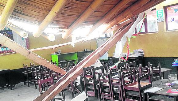 Techo de colegio colapsó el 27 de enero y aún no es reconstruido