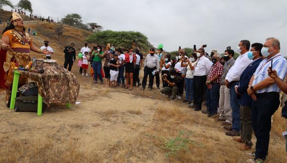 El Gobernador Regional de Tumbes, José Alemán Infante, se comprometió a dejar un proyecto de inversión a favor de la zona arqueológica.