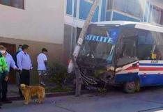 Bus que trasladaba estudiantes pierde los frenos y choca contra dos unidades en Cusco (FOTOS)