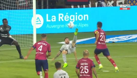 Lionel Messi anotó golazo de chalaca en el inicio de la Ligue 1. (Foto: Captura ESPN)