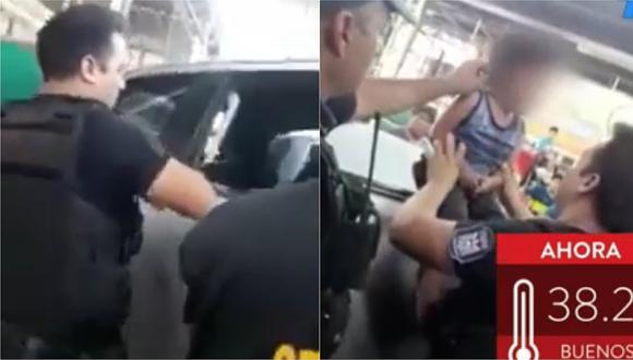 Hombre dejó encerrado a su hijo en una camioneta bajo un calor asfixiante (VIDEO)