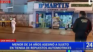 Adolescente de 14 años mató de un disparo a un hombre en una tienda de la Av. La Marina, en San Miguel