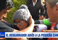 Cerro de Pasco: desgarrador último adiós a niña asesinada en Independencia (VIDEO)