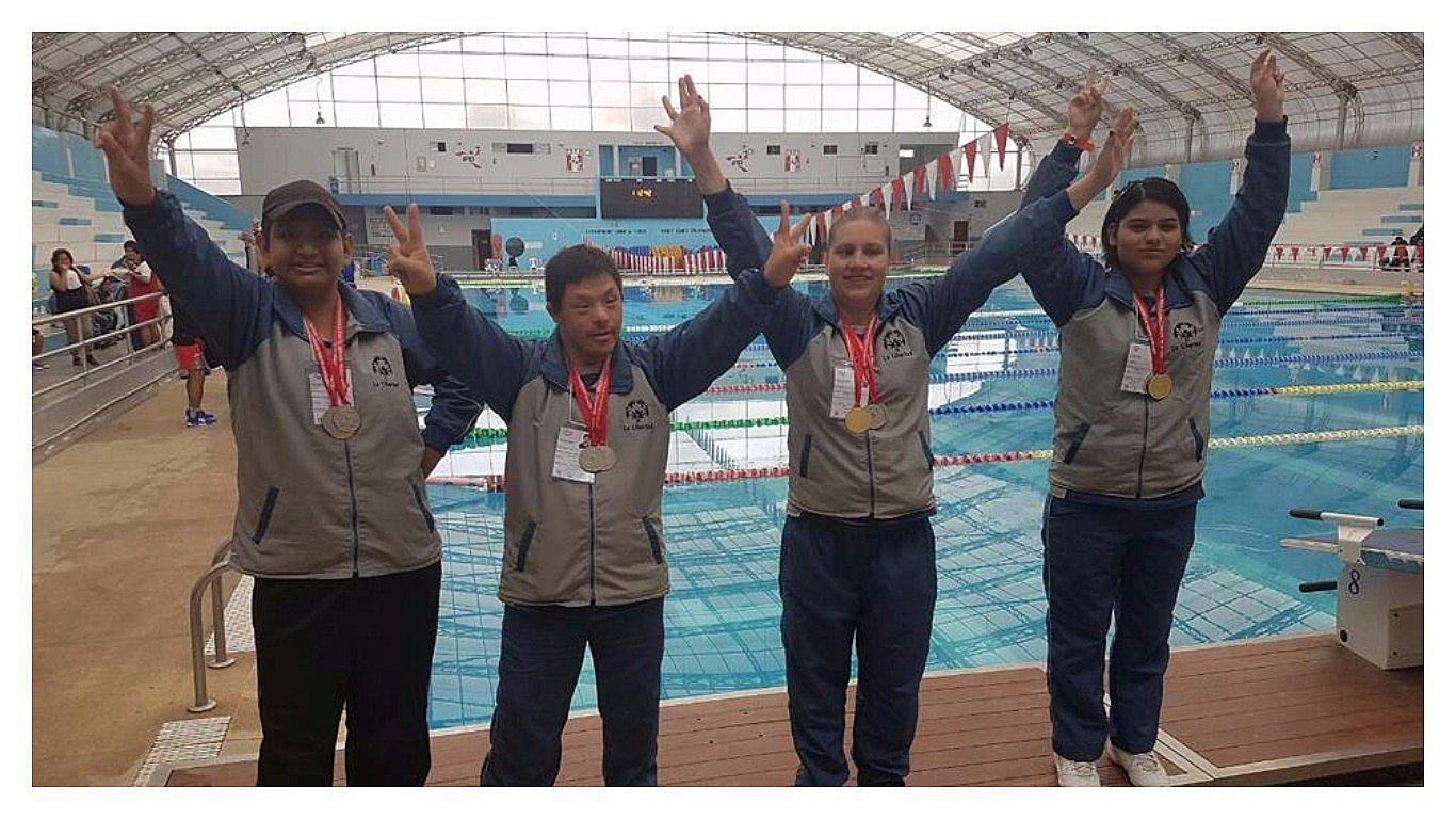 Trujillo: Nadadores cosechan medallas y aplausos en Olimpiadas Especiales 