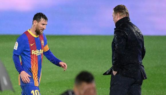 Koeman dirigió a Lionel Messi en FC Barcelona durante una temporada. (Foto: AFP)