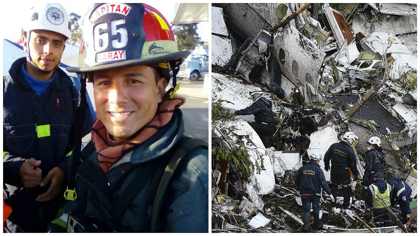 Chapecoense: bombero peruano ayudó en el rescate de sobrevivientes del accidente 