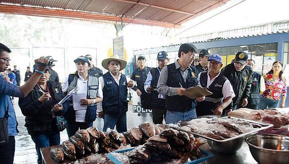 ​Decomisan 76 kilos de productos marinos en Arequipa