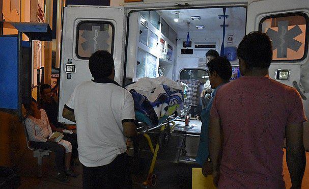 Disco de amoladora le destroza el rostro