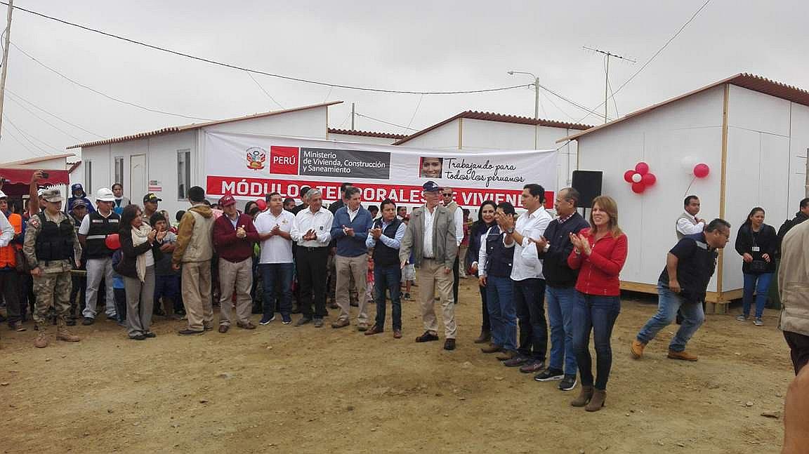 Trujillo: PPK entrega módulos de vivienda a damnificados por El Niño Costero (VIDEO) 