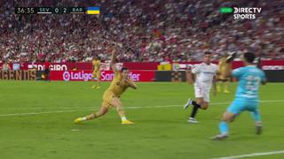 El goleador azulgrana: Lewandowski anotó el 2-0 para el Barcelona vs. Sevilla por LaLiga (VIDEO)