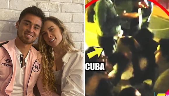 Rodrigo Cuba fue 'ampayado' bailando pegadito con una joven en discoteca de Piura. (Foto: @aleventuro / captura Willax)
