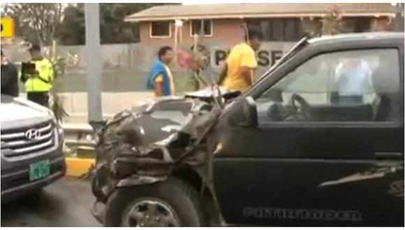 ​Surco: Un muerto y varios heridos tras múltiple choque en Panamericana Sur (VIDEO)