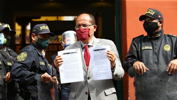 Luis Huerta, procurador en temas constitucionales del Ministerio de Justicia, presentó la demanda contra la moción de vacancia ante el TC. (Foto: GEC)