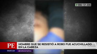 SJL: joven queda en coma tras ser acuchillado en la cabeza por resistirse a robo | VIDEO