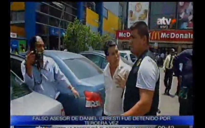 Falso asesor de ministro Urresti fue detenido por tercera vez