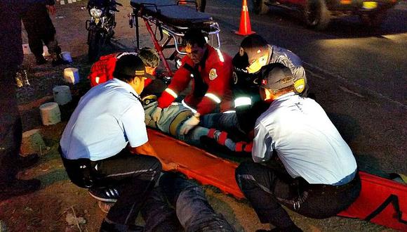 Trujillo: Dos heridos deja accidente de tránsito en la Carretera Industrial 