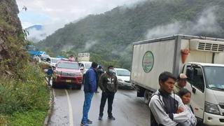 Ayacucho: Deslizamientos bloquean la carretera hacia el Vraem