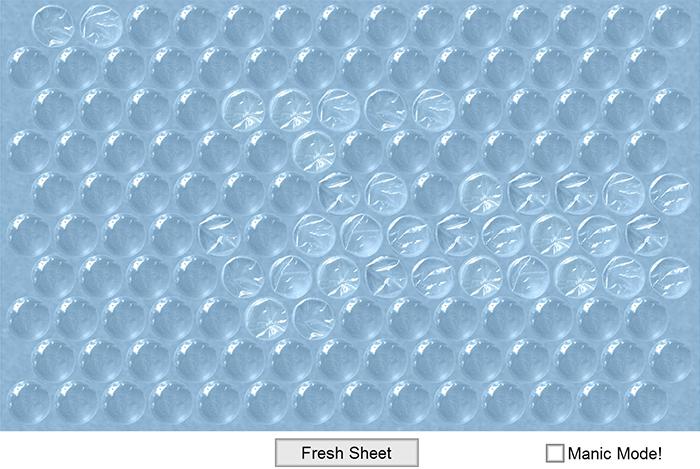 ¿Estresado? juega a reventar burbujas de plástico en la web
