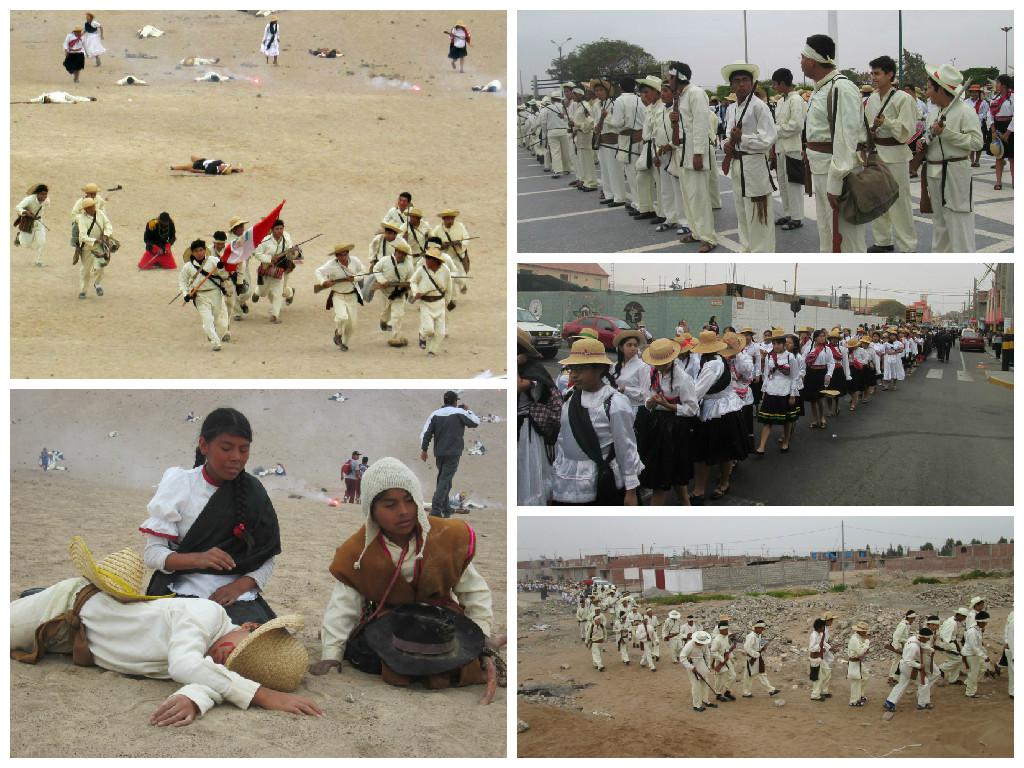 Más de 400 escolares escenificaron batalla del Alto de la Alianza