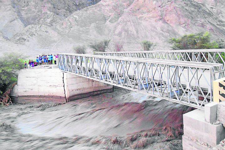 Nasca: puente de Changuillo colapsa y poblado queda aislado
