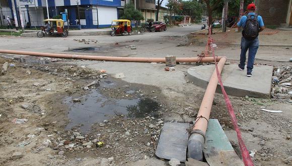 EPS Grau inicia trabajos para controlar colapso de desagües en dren Sullana
