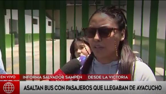 Se trata de 70 pasajeros que viajaban en un bus de la empresa Palomino. Foto: América Noticias