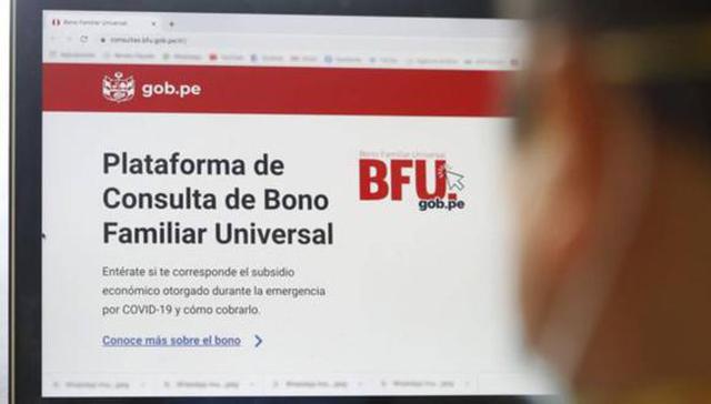 El Segundo Bono Familiar Universal (BFU) será entregado a más de 8.2 millones de familias en todo el Perú (Foto: MIDIS)
