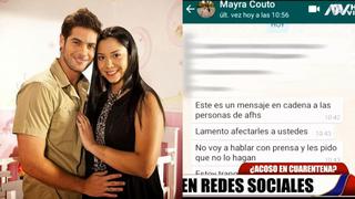 Mayra Couto: Revelan mensajes que envió a sus compañeros de “Al fondo hay sitio” tras denunciar acoso (VIDEO)