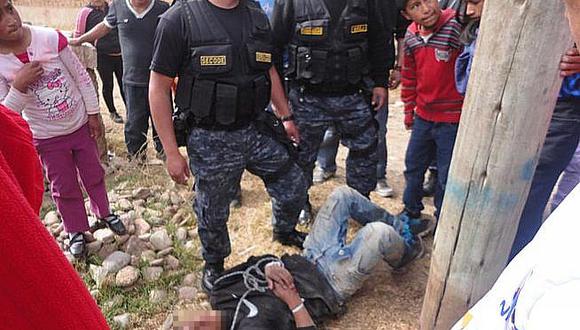 Cusco: Salvan a tres presuntos ladrones de ser linchados