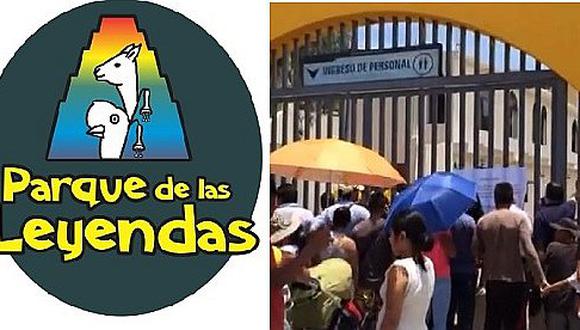 Parque de las Leyendas: Público molesto protesta por cierre (VIDEO)